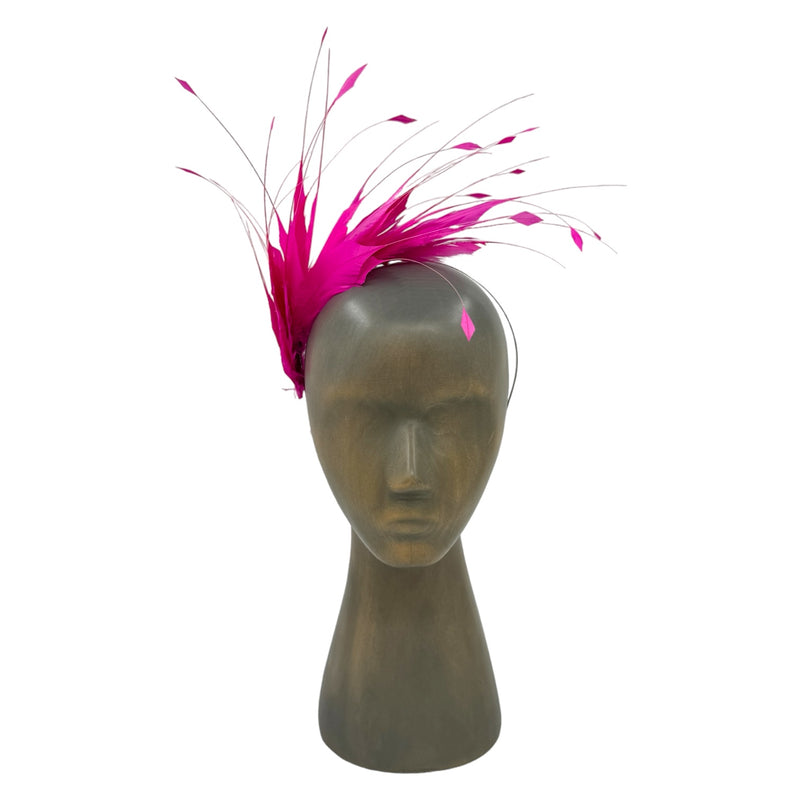 Pink Feather fascinator