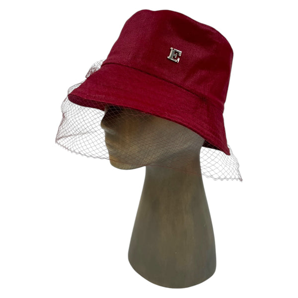 Burgundy Bucket sa mrežicom