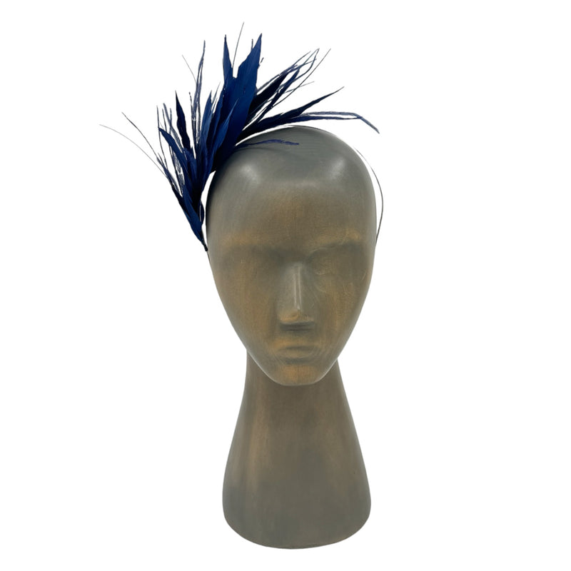 Blue Feather fascinator