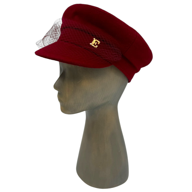 Burgundy Moscow cap