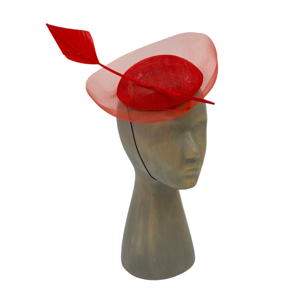 Red Fascinator