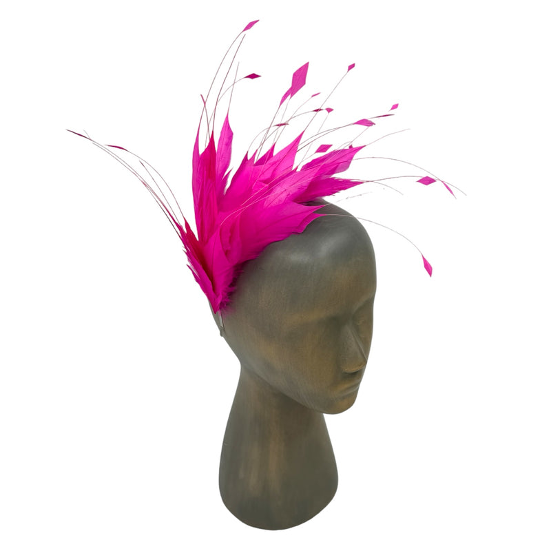 Pink Feather fascinator