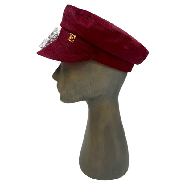 Burgundy Moscow cap