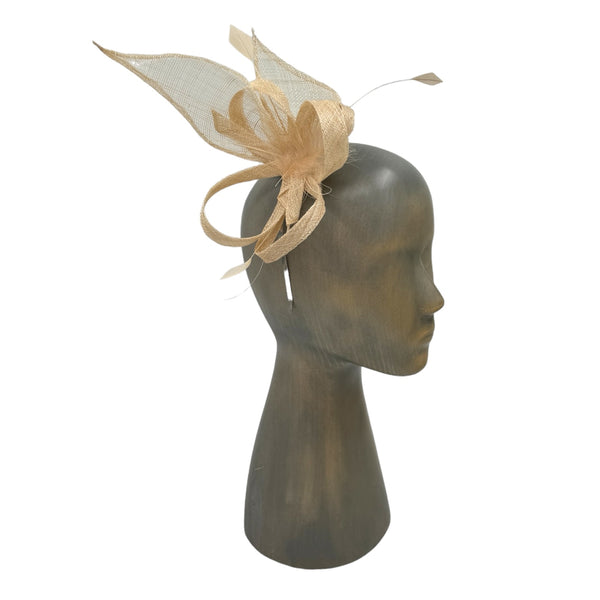 Beige fascinator