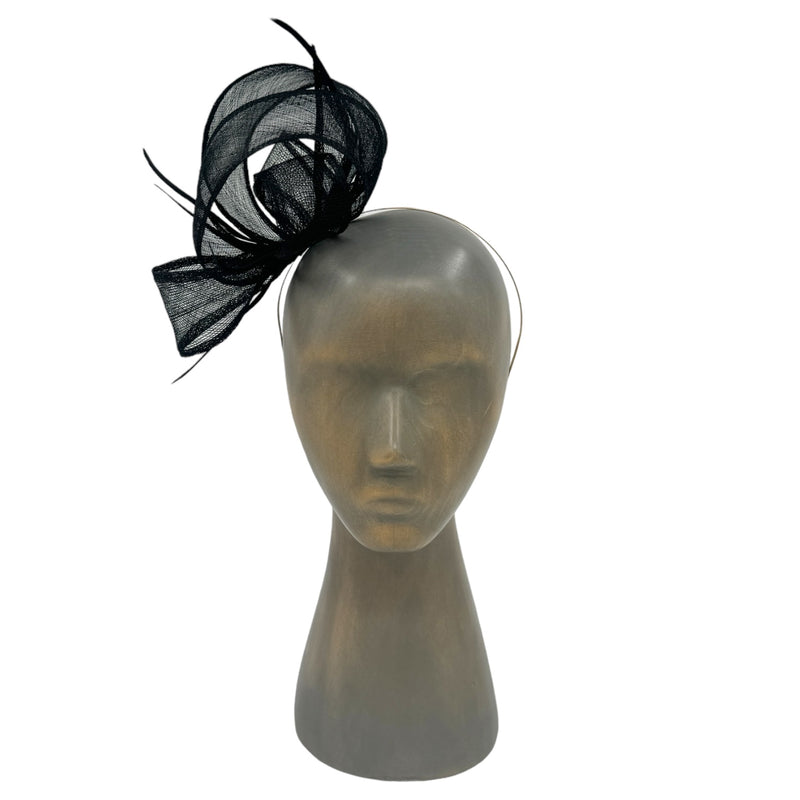 Black fascinator