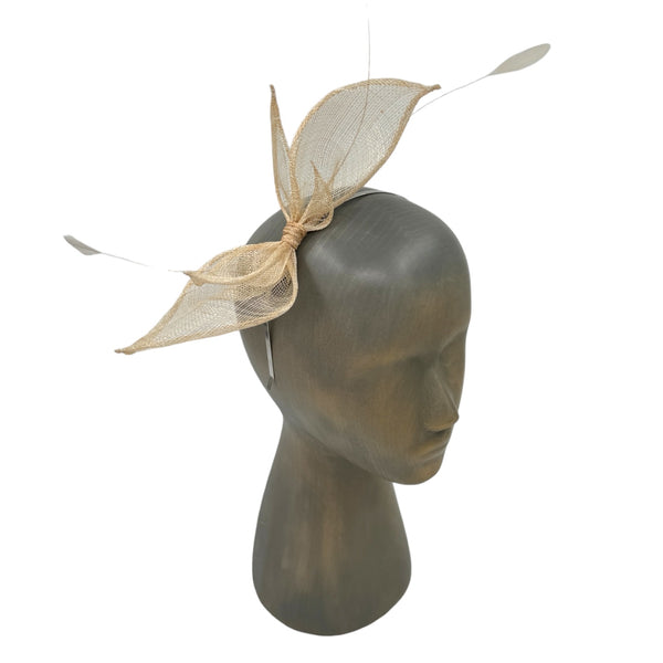 Beige fascinator