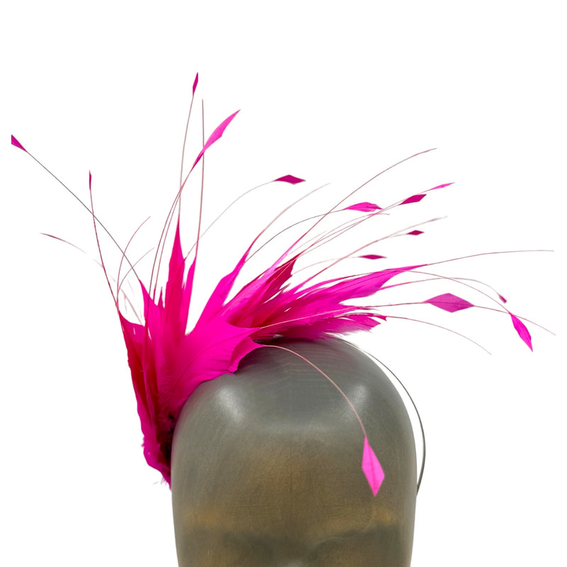 Pink Feather fascinator