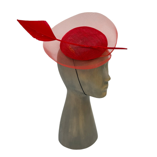 Red Fascinator