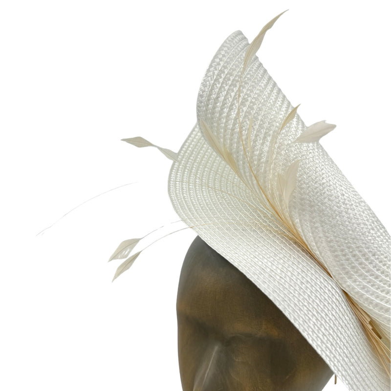 White Fascinator