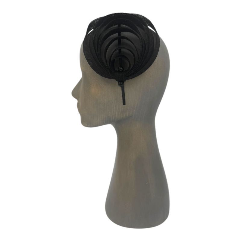 Black Circle fascinator