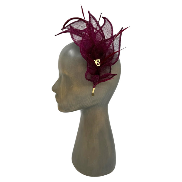 Fuchsia Folio fascinator