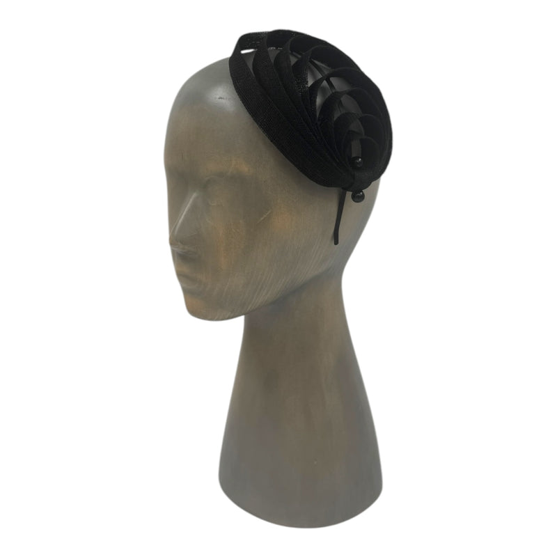 Black Circle fascinator