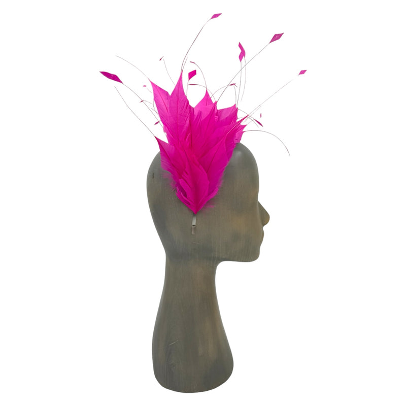 Pink Feather fascinator