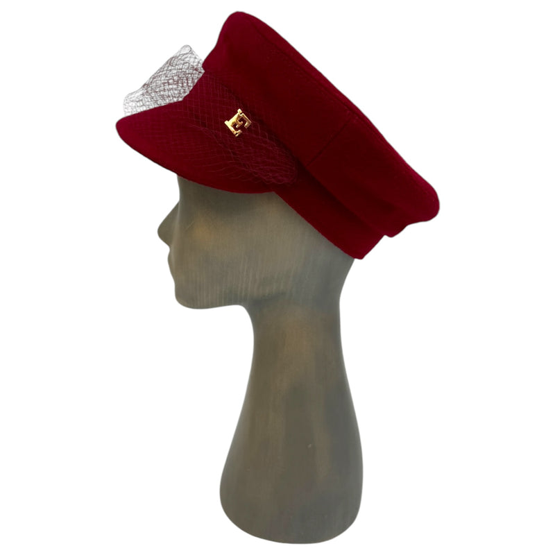 Burgundy Moscow cap