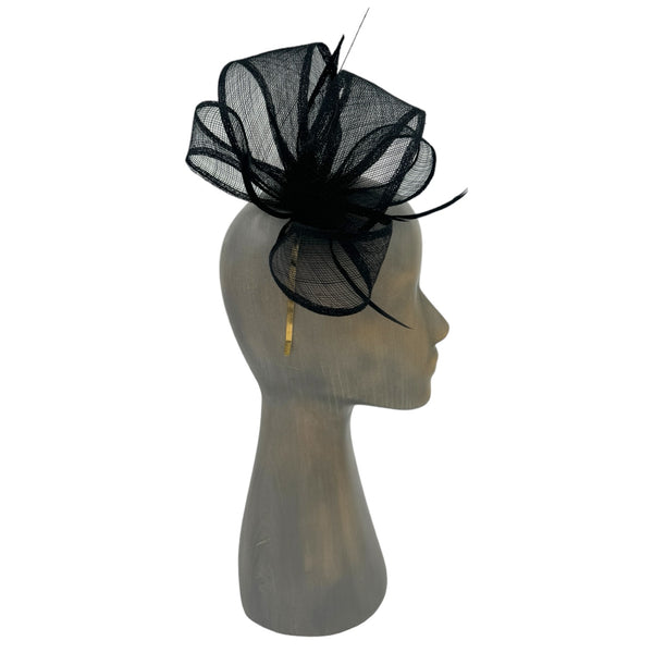 Black fascinator