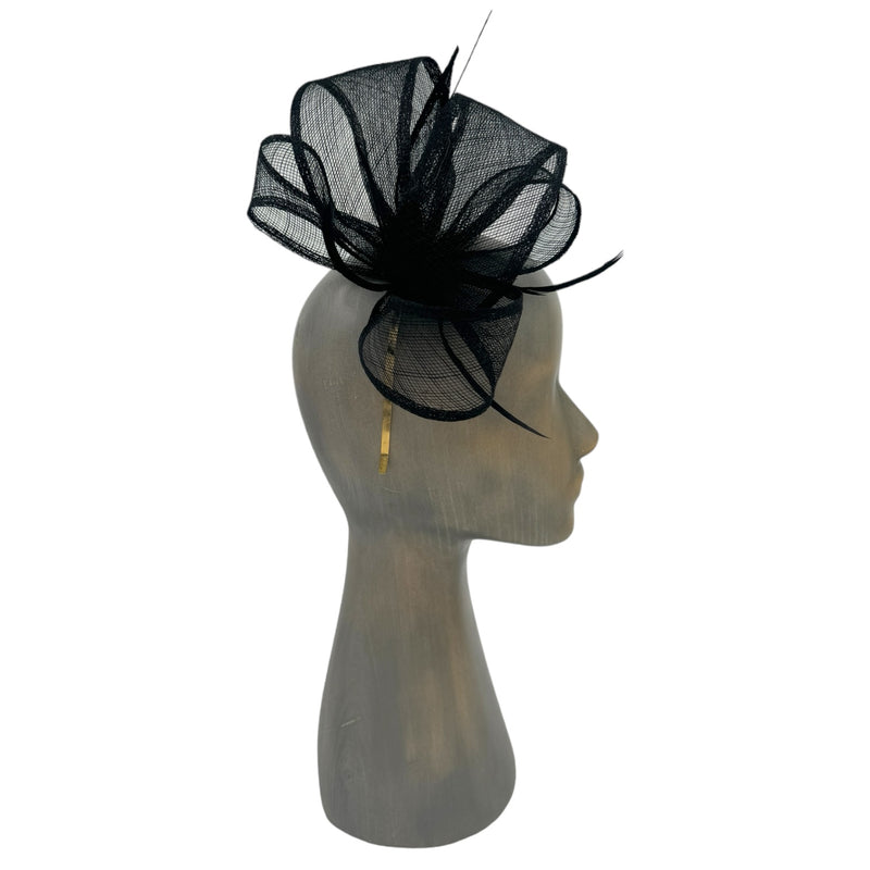 Black fascinator