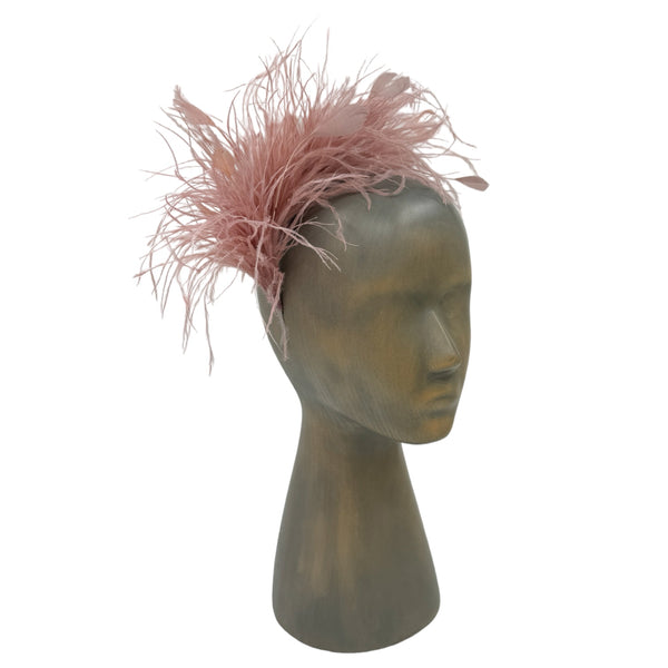 Rose Feather fascinator