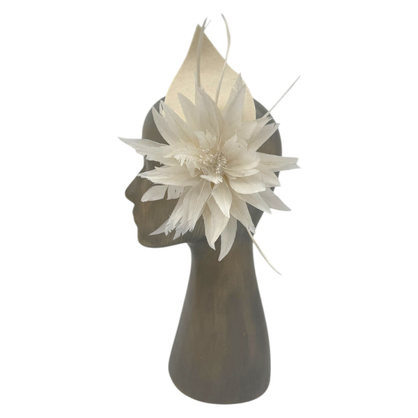 Ivory Feather fascinator