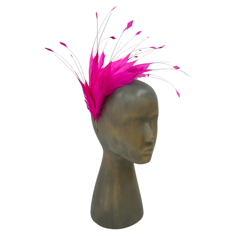 Pink Feather fascinator