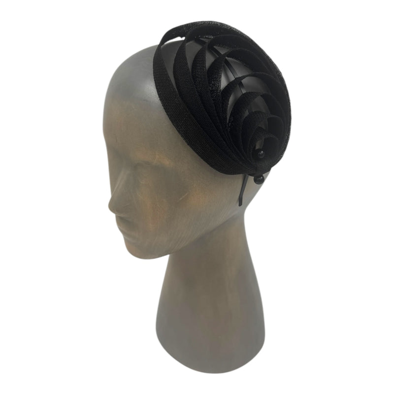 Black Circle fascinator