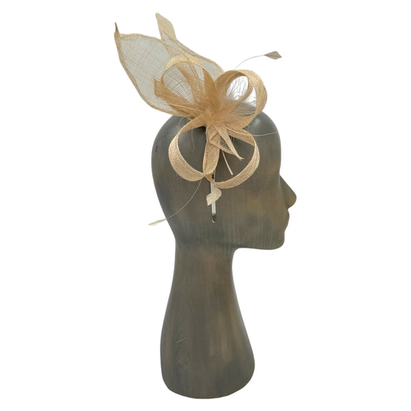 Beige fascinator