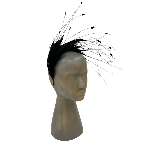 Black Feather fascinator