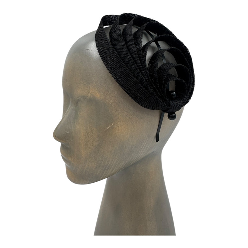 Black Circle fascinator