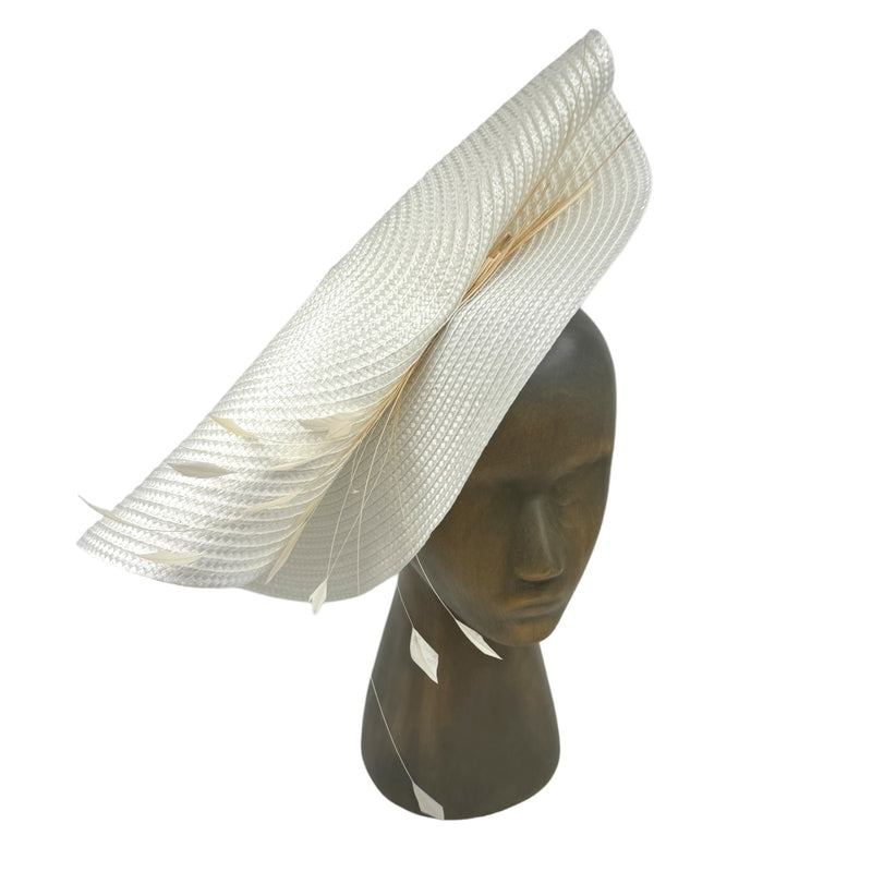 White Fascinator