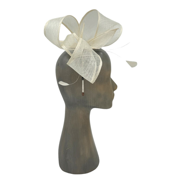 White fascinator