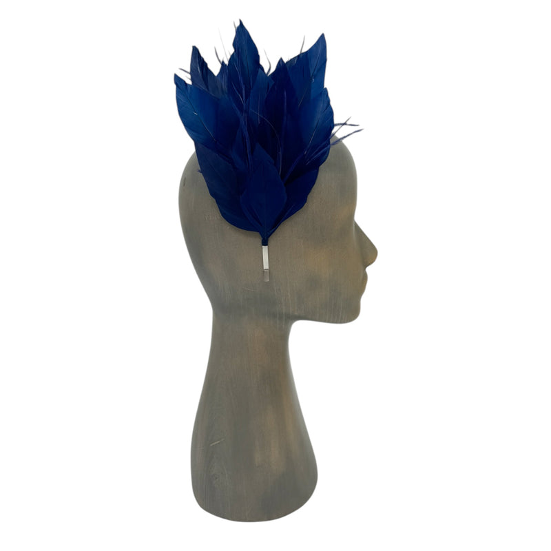 Blue Feather fascinator