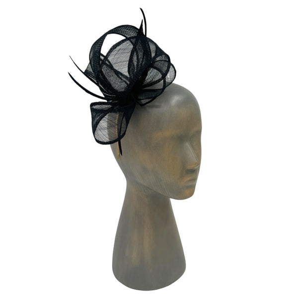 Black fascinator